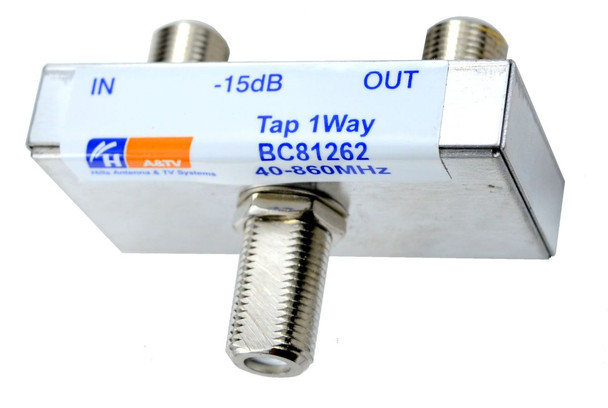 Hills BC81262 1 Way 15dB 860MHz Slim Line Tap