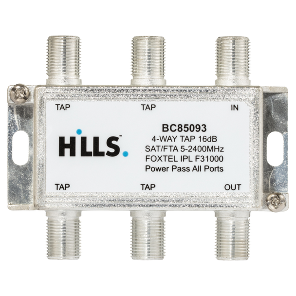 Genuine Hills Antenna 16dB 4-port tap with Foxtel F31000 approval 