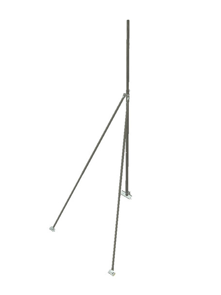 Extra tall 3m WNTD-v3 tin roof tripod with stay bars assembled ready to be fitted in tin roofs for your antenna