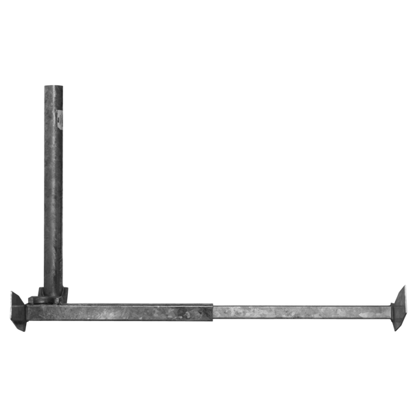 Side view of 900mm reach on timber-framed house for high-wind region