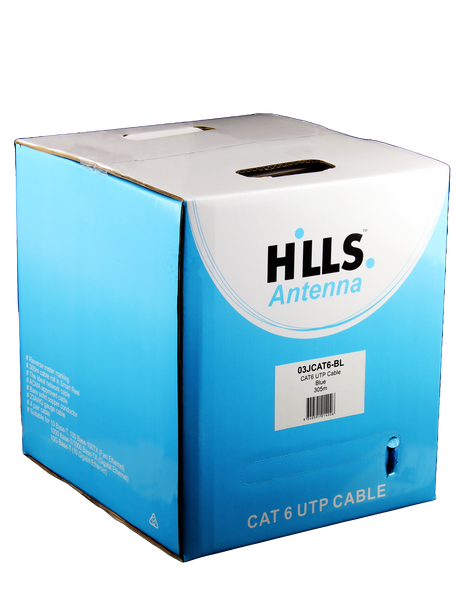 Hills Antenna 4 Pair CAT6 UTP LAN Cable 305M Box - Blue