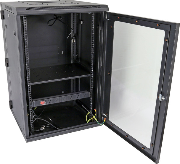 Datatek 18U 600mm Swing Frame Wall Mount Data Cabinet - SFPS Series