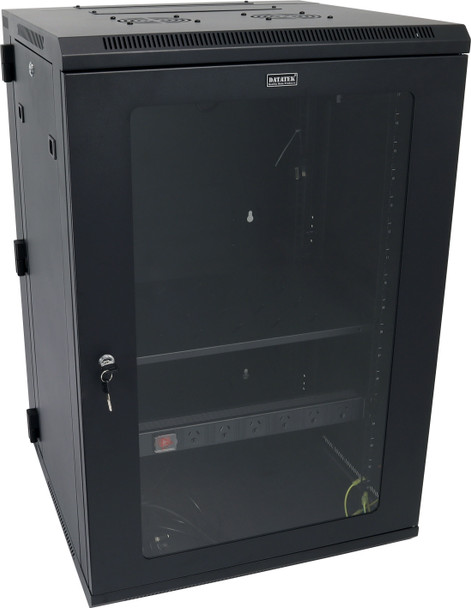 Datatek 18U 600mm Swing Frame Wall Mount Data Cabinet - SFPS Series