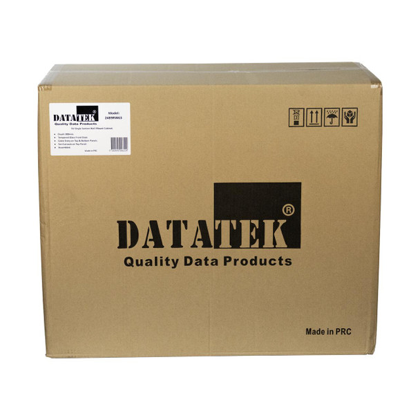 DataTek 9U 300mm wall mount cabinet brown box packaging ready to deliver