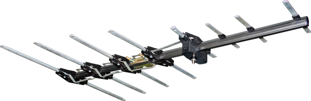 igitek premium Yagi antenna package including rubber boot and F-Type connector, for convenient urban installation