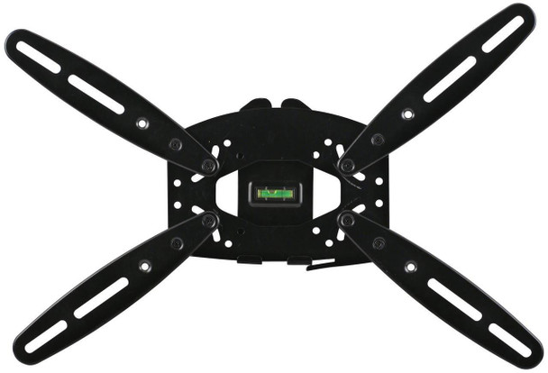 Digitek Black 15\" - 42\" LCD Bracket - 40KG front view with integrated level bubble