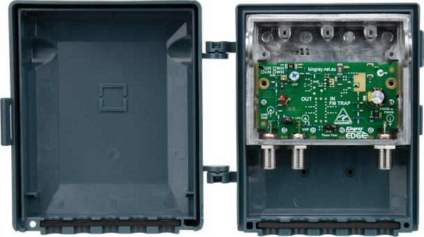 Kingray MHU25FS 25dB UHF Masthead Amplifier, Fully Shielded, Separate or Combined Input with LTE Filter