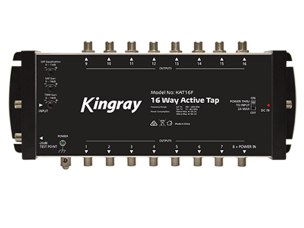 Kingray KAT16F 16 Port Active Tap, Single Input 47-2400MHz Frequency Range