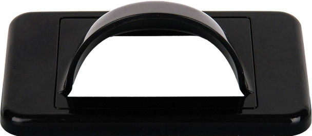 Close-up of Digitek black ABS wallplate scoop showing 28.74mm depth