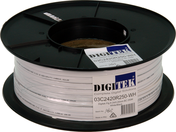 Digitek Figure 8 24 Strand/0.20mm 250m Reel - White