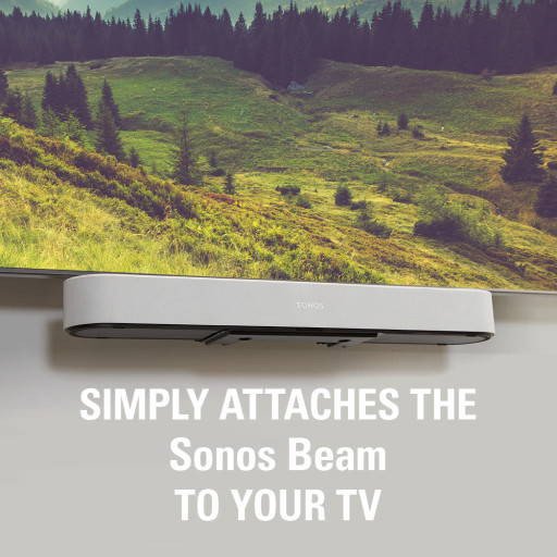 SANUS WSSBM1 Soundbar TV Mount attached with Sonos Beam