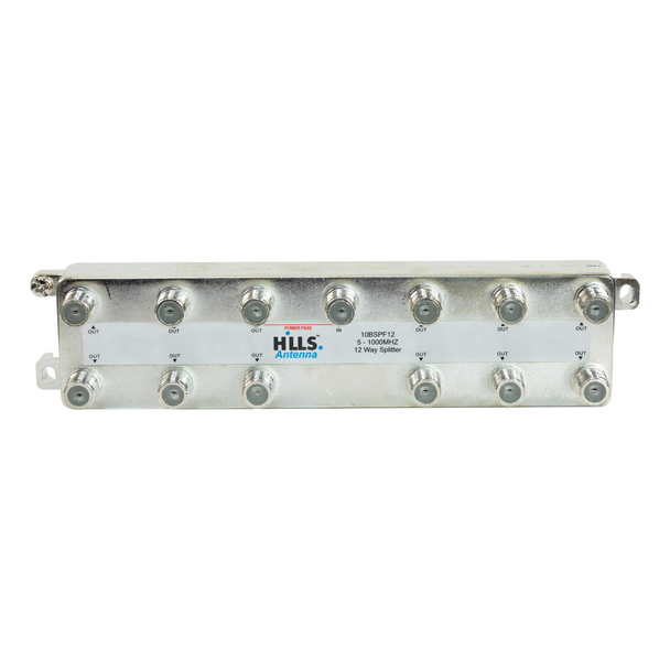 Hills Antenna 12-Way F-Type Splitter 10BSPF12 for splitting signals to home TV outlets Hills Antenna 12-Way F-Type Splitter 10BSPF12 for splitting signals to home TV outlets