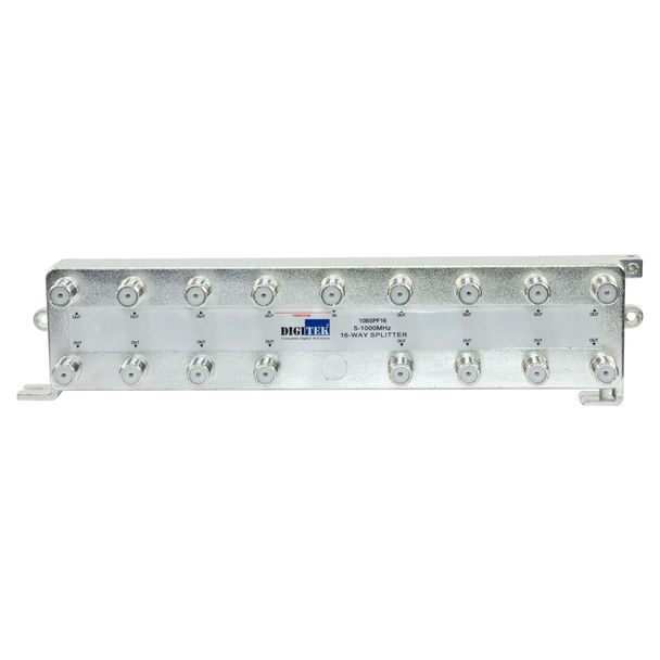 Digitek 16-Way F-Type Splitter 10BSPF16 for distributing coaxial signals to multiple TV rooms