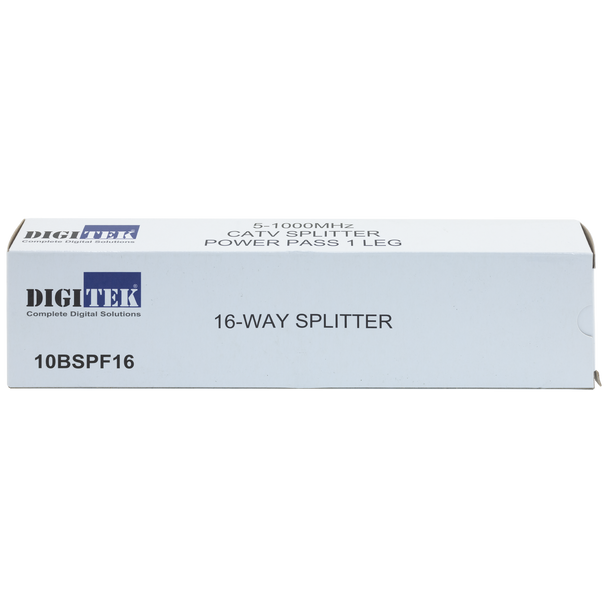 Packaged Digitek 16-Way 5-1000MHz Splitter for easy shipping