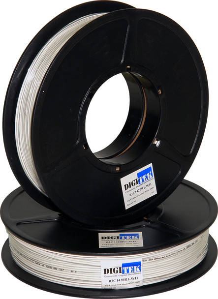 Digitek Figure 8 14 Strand 0.20mm Cable 100m Reel White Digitek Figure 8 14 Strand 0.20mm Cable 100m Reel White