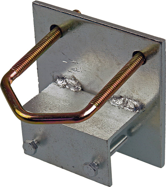 Guyed mast base fixture with hot-dip galvanised finish