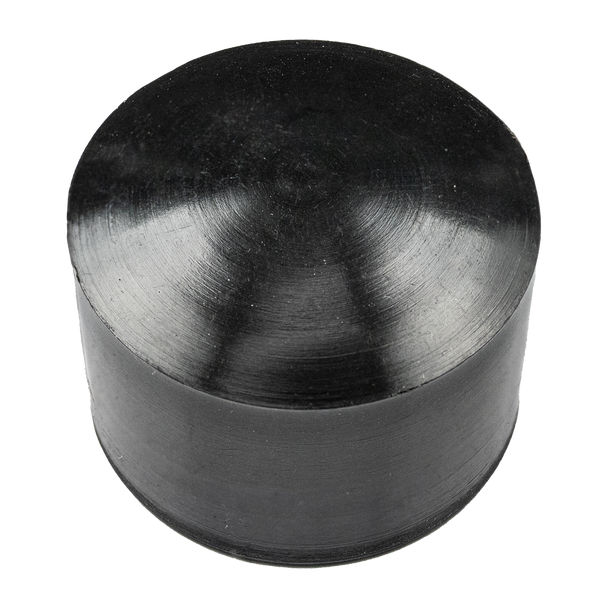 Digitek 38mm black mast cap fitted on 1-inch antenna tubing for weather protection