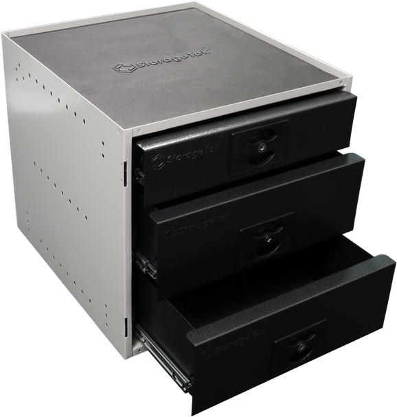 Storagetek Cabinet with 2 Large and 1 Small Drawer
