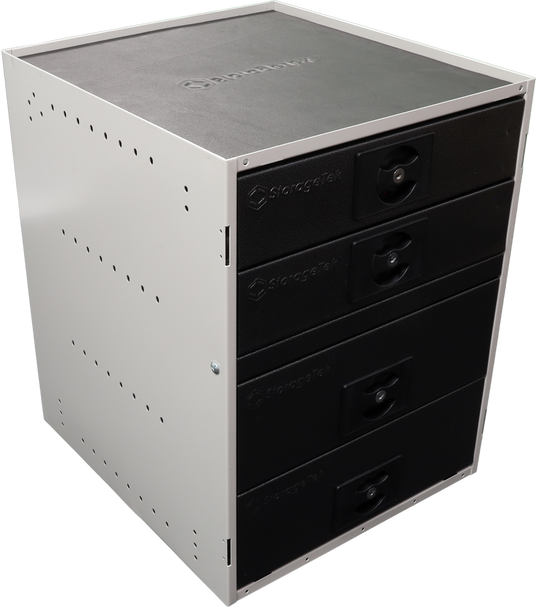 Multi-size drawer cabinet StorageTek 2 Large and 2 Small Drawers