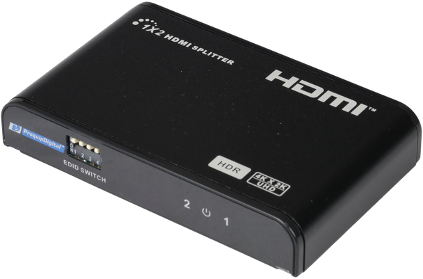 ProquipDigital 1 in 2 Out HDMI Splitter - 4K @ 60Hz HDR