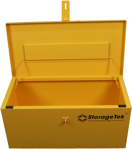 StorageTek Medium Tool Box Yellow heavy duty steel construction