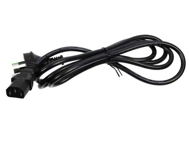 Safe 1.8m IEC power lead for home or office electronics