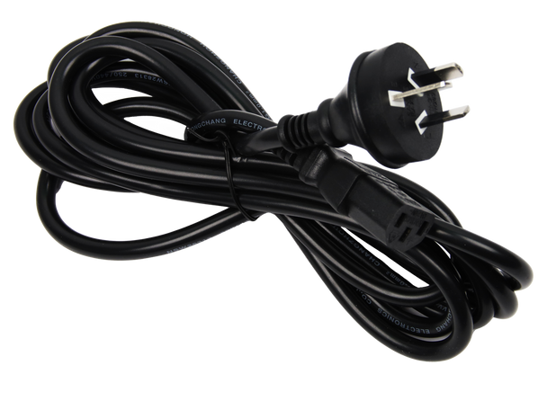 Safe 3m IEC power lead for home or office electronics