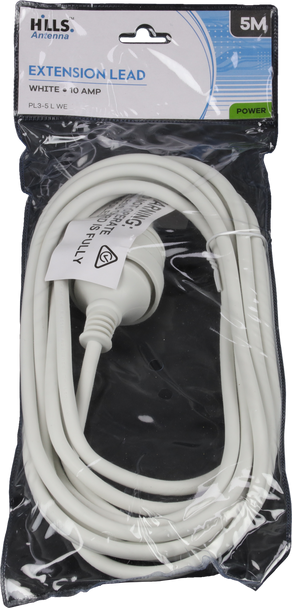 Hills Antenna 5m power extension lead white
