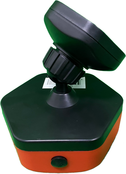 Magnetic base LED work light for bright focused illumination showing ball joint