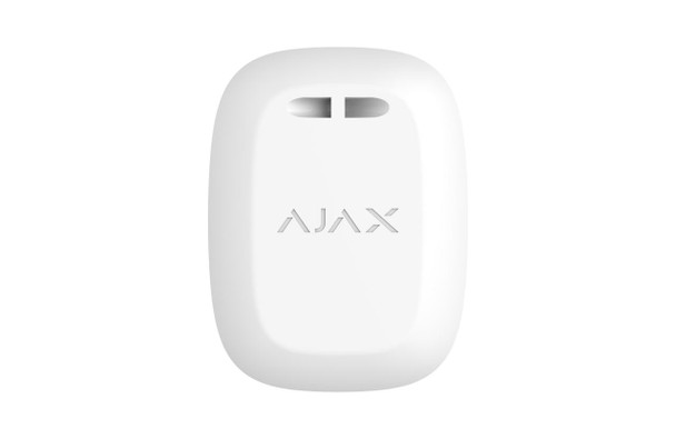 Ajax Button white smart button triggering silent medical help alarm via Jeweller protocol