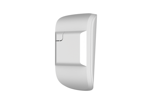 Rear view of Ajax MotionCam PhOD White PIR motion detector with photo on demand