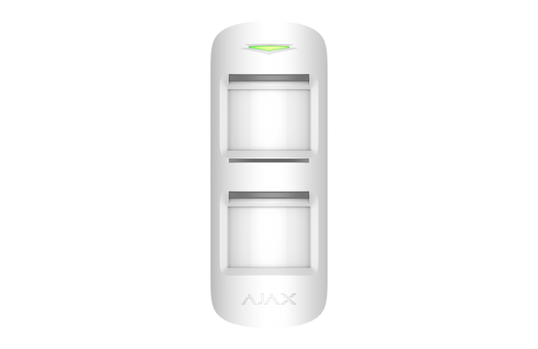 Ajax MotionProtect Outdoor - 2 Way Wireless Twin PIR sensors with Correlation Processing, Grade 3 infrared Antimasking and Adjustable Detection Range