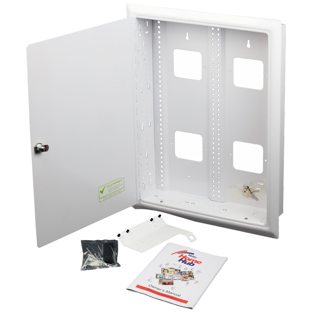 Surface mount Hills Home Hub 400 for NBN-ready structured cabling