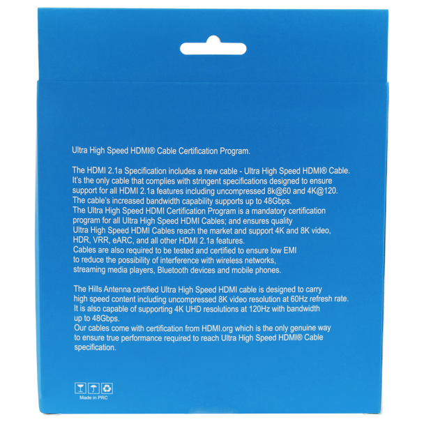 10m Ultra High Speed HDMI 2.1 cable for 8K TVs specs