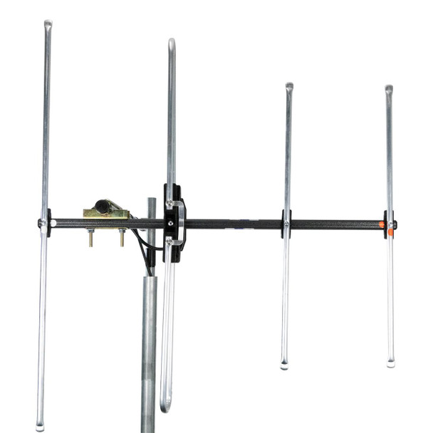 Side view Digitek 4-element metropolitan antenna with 12mm extruded aluminium elements