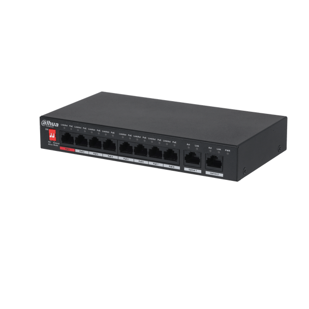 Dahua 8-Port PoE Ethernet Switch with Hi-PoE Support