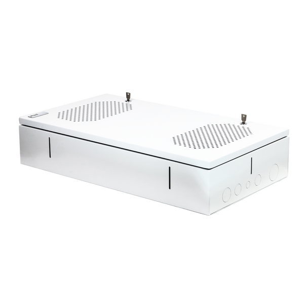 Hills Antenna Home Hub Enclosure – Flexible NBN, Data, AV & TV Enclosure, White Powder-Coated