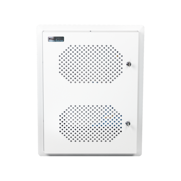Hills Antenna Home Hub Enclosure – Flexible NBN, Data, AV & TV Enclosure, White Powder-Coated