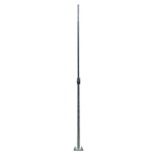 4.5m hinged galvanised pole for solar street lights