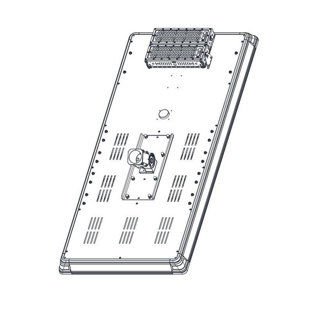 ENSA SSL-B 60W solar motion LED street light bottom view schematic diagram