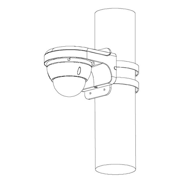 VIP Vision 2.0MP 24/7 Colour Fixed Dome Camera Pole Mounted