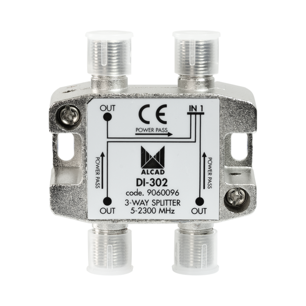 Alcad DI-302 3-way 2300MHz F splitter front view