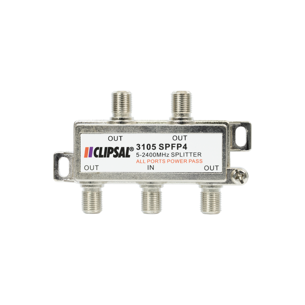 Clipsal 4-Way 5-2400MHz F Type Splitter front view