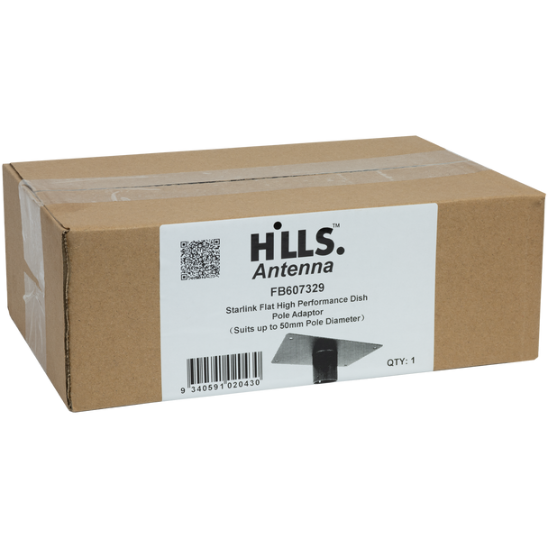 Starlink Flat High Performance Dish Pole Adaptor Packaging