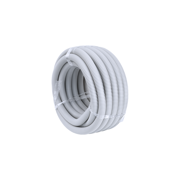 10m roll of Hills Antenna Corrugated Cable Conduit – UV-rated PVC, 20mm