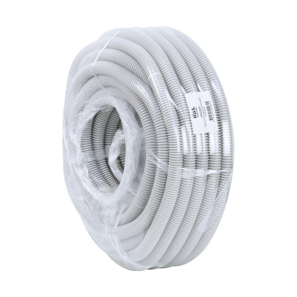 25m roll of Hills Antenna Corrugated Cable Conduit – UV-rated PVC, 20mm