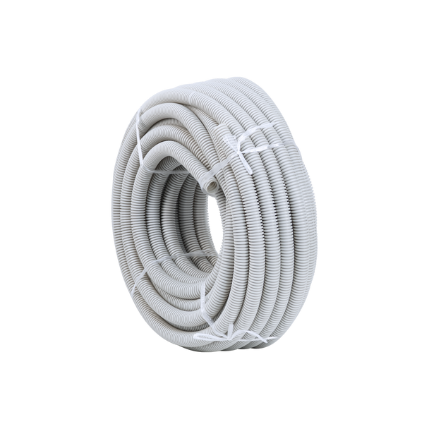 10m roll of Hills Antenna Corrugated Cable Conduit – UV-rated PVC, 25mm