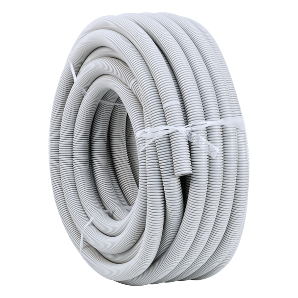 25m roll of Hills Antenna Corrugated Cable Conduit – UV-rated PVC, 25mm