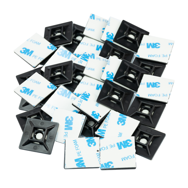 Self Adhesive Cable Tie Mount 100 pack view