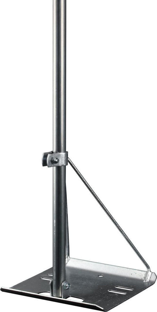 Close-up of BC2844 mast with pre-gal finish